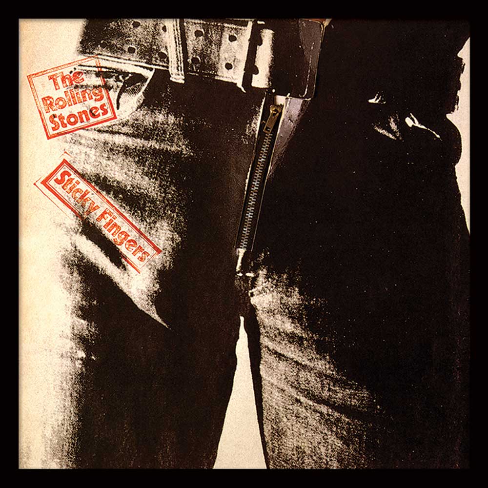 ROLLING STONES ローリングストーンズ (来日 35周年 記念 ) - STICKY FINGERS (アルバム・シリーズ額) / インテリア額 - PGS